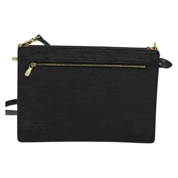 LOUIS VUITTON Epi Angian Shoulder Bag 2way Black